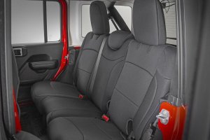 Jeep Wrangler Seat Covers - Front and Rear - Rough Country - Neoprene - '18-'25